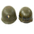 Original U.S. WWII 29th Division 1942 M1 McCord Fixed Bale Front Seam Helmet with Westinghouse Liner Original Items