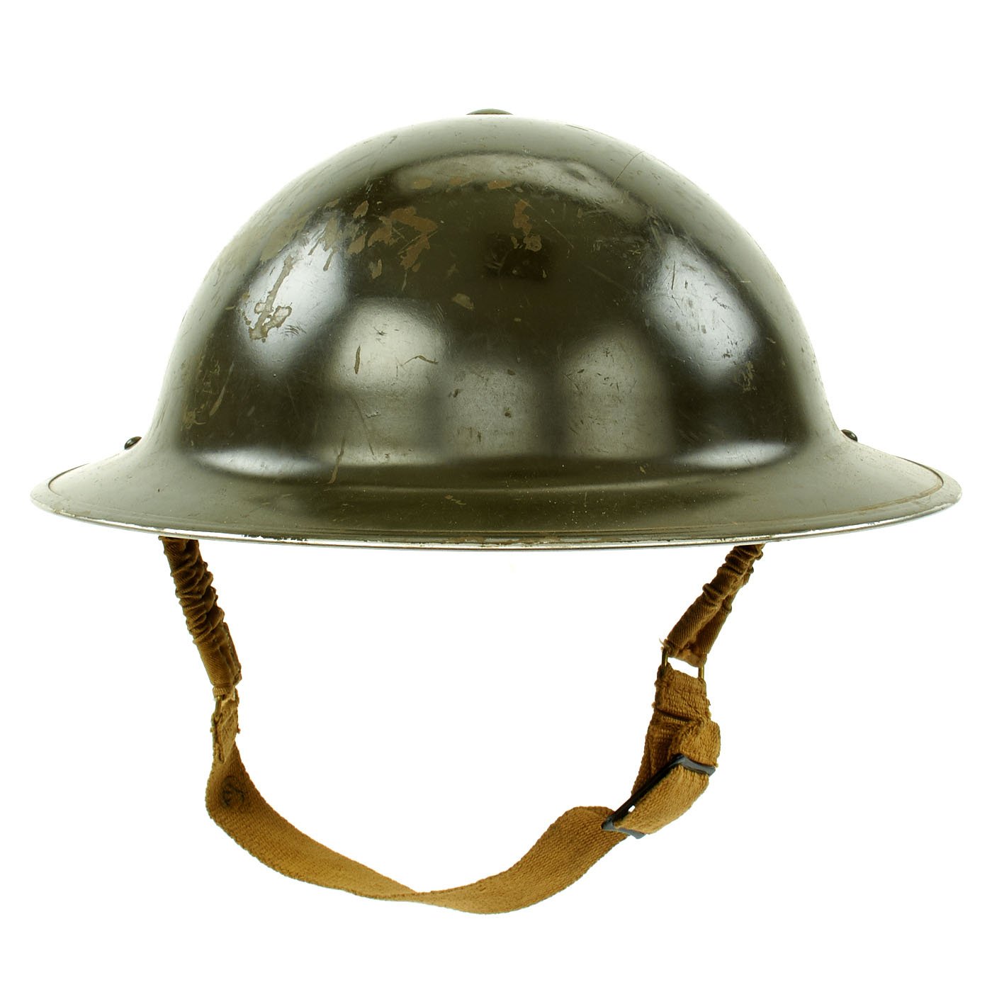 1940年WW2イギリス軍放出品 MK2ヘルメット実物　第2次世界大戦 Original Canadian WWII Brodie MkII Steel Helmet by Canadian Motor