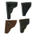 Original German WWI/WWII Set of Four Officer's Leather Holsters - Walther P38, Mauser 1914 and Two 7.65mm Original Items