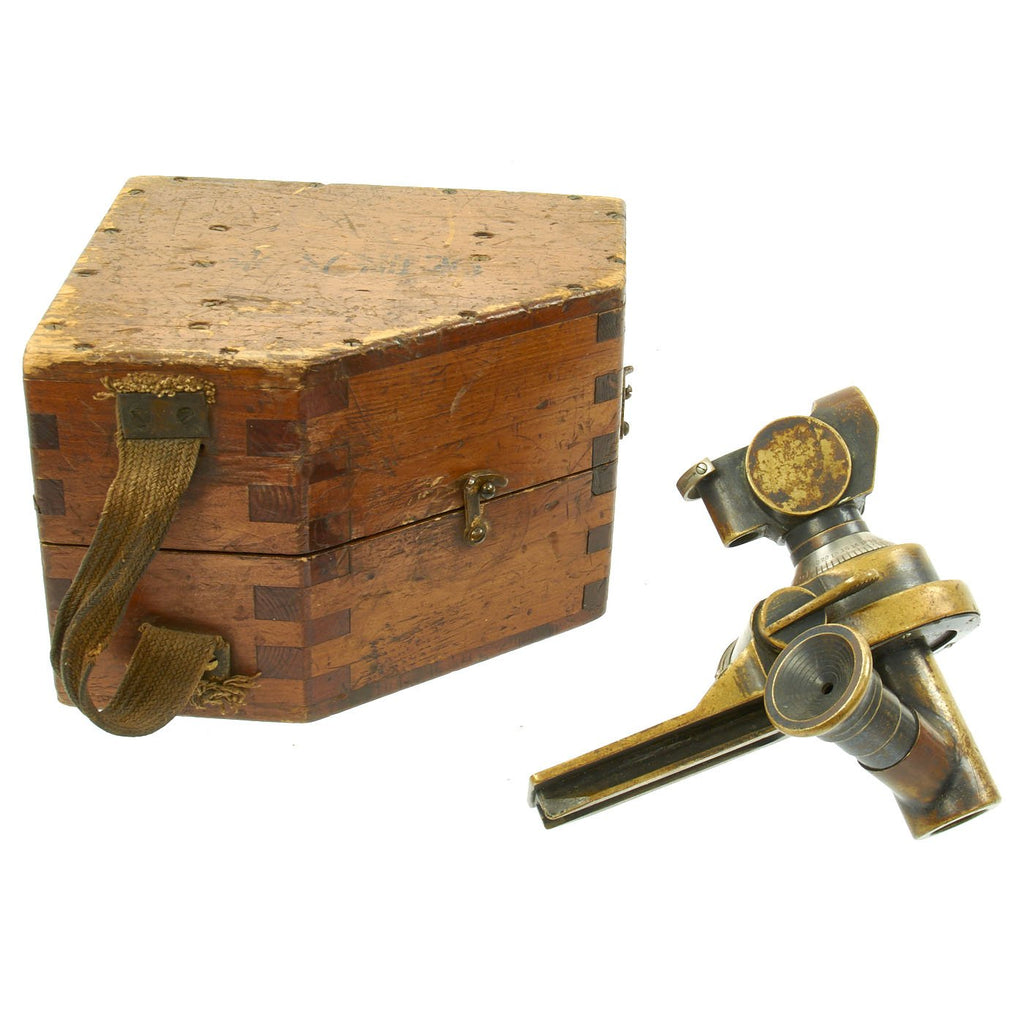 Original Imperial Japanese WWII Cased Artillery Sight for 70mm Type 92 Battalion Light Howitzer Original Items