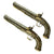 Original Pair of Highest Quality Anglo-Indian Fully Inlaid and Engraved London Marked Percussion Pistols Original Items