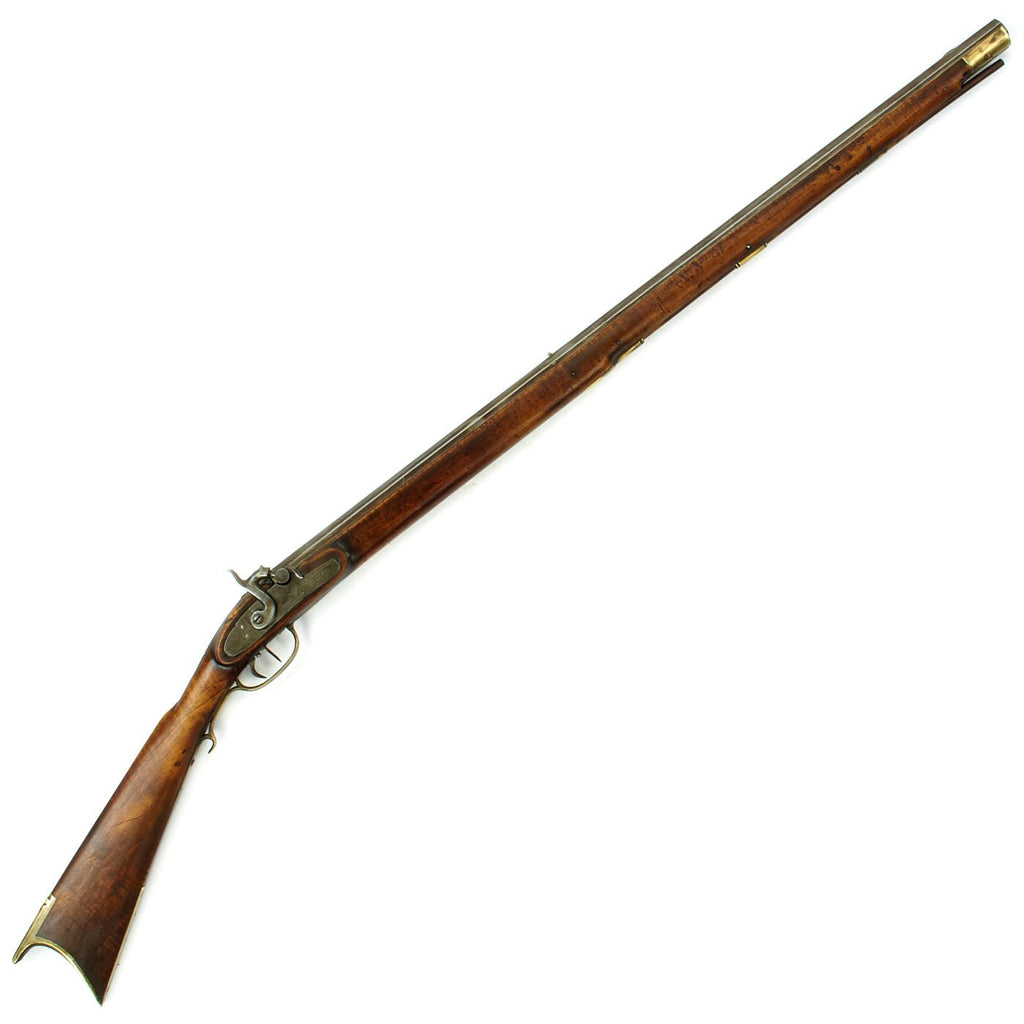 Original U.S. Pennsylvania Full Stock Percussion Rifle with Set Trigger by Henry E. Leman of Lancaster Penn. Original Items