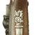 Original British Silver Mounted Officer's Flintlock Pistol by Brander of London with 1772 Hallmarks Original Items