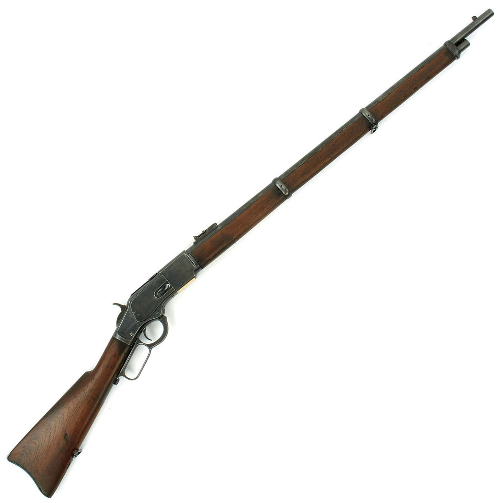 Original U.S. Winchester Model 1873 .44-40 Military Musket with 30" Barrel made in 1891 - Serial 370962B Original Items