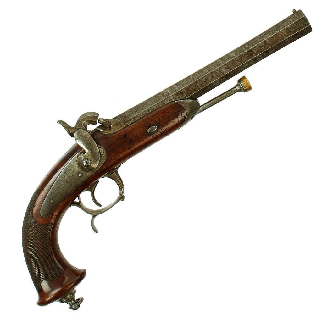 Original Crimean War Era French Officer's Rifled Percussion Pistol by Châtellerault - dated 1853 Original Items