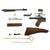 Original U.S. WWII Thompson M1928A1 SMG Deluxe Parts Set - Serial 327726 Original Items