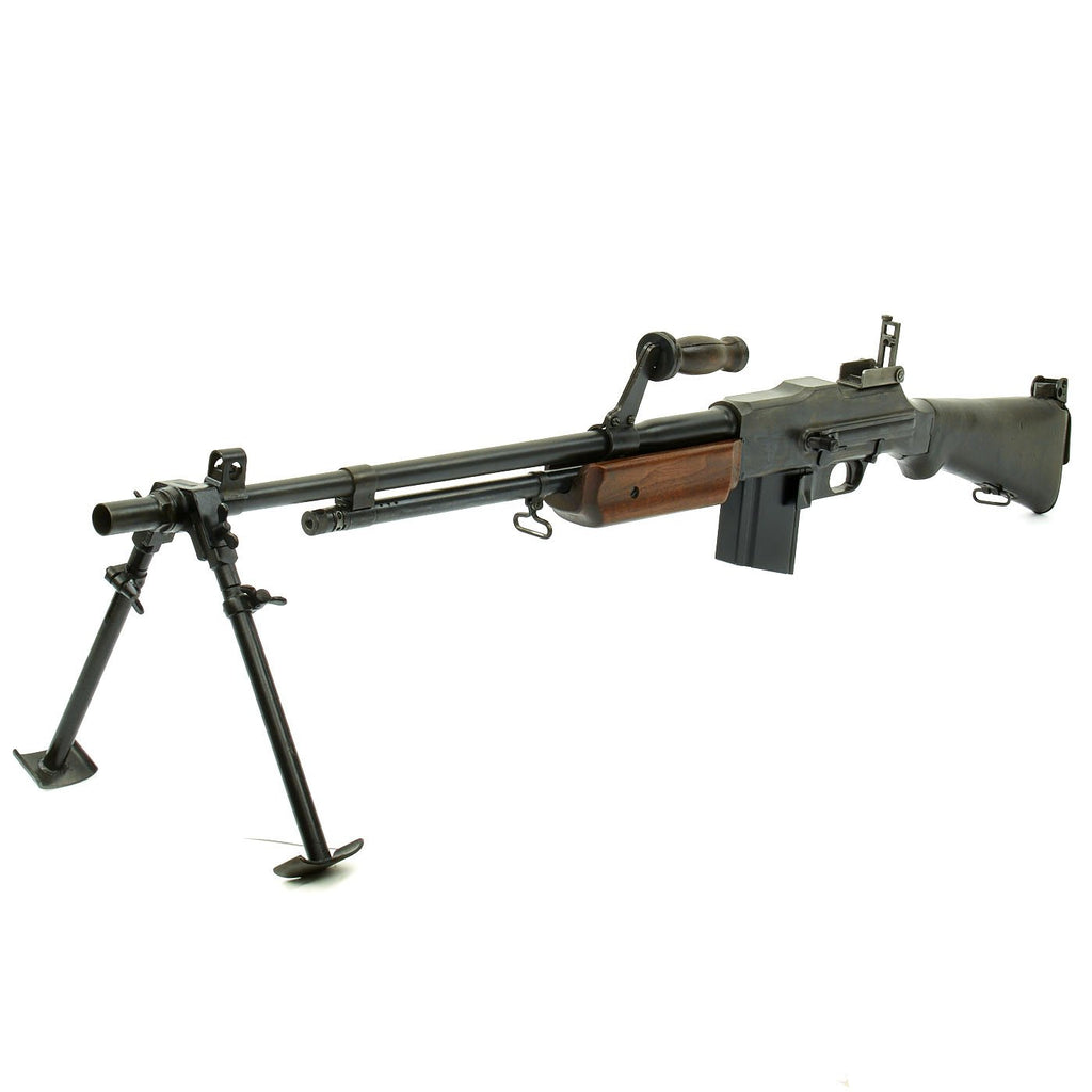 Original U.S. WWII BAR Browning 1918A2 Display Gun Constructed with Genuine Parts - Barrel Dated 1944 Original Items