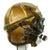 Original U.S. Navy 1950s Gentex H-4 Flight Helmet with Cloth Helmet, Boom Mic and Googles Original Items