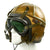 Original U.S. Navy 1950s Gentex H-4 Flight Helmet with Cloth Helmet, Boom Mic and Googles Original Items