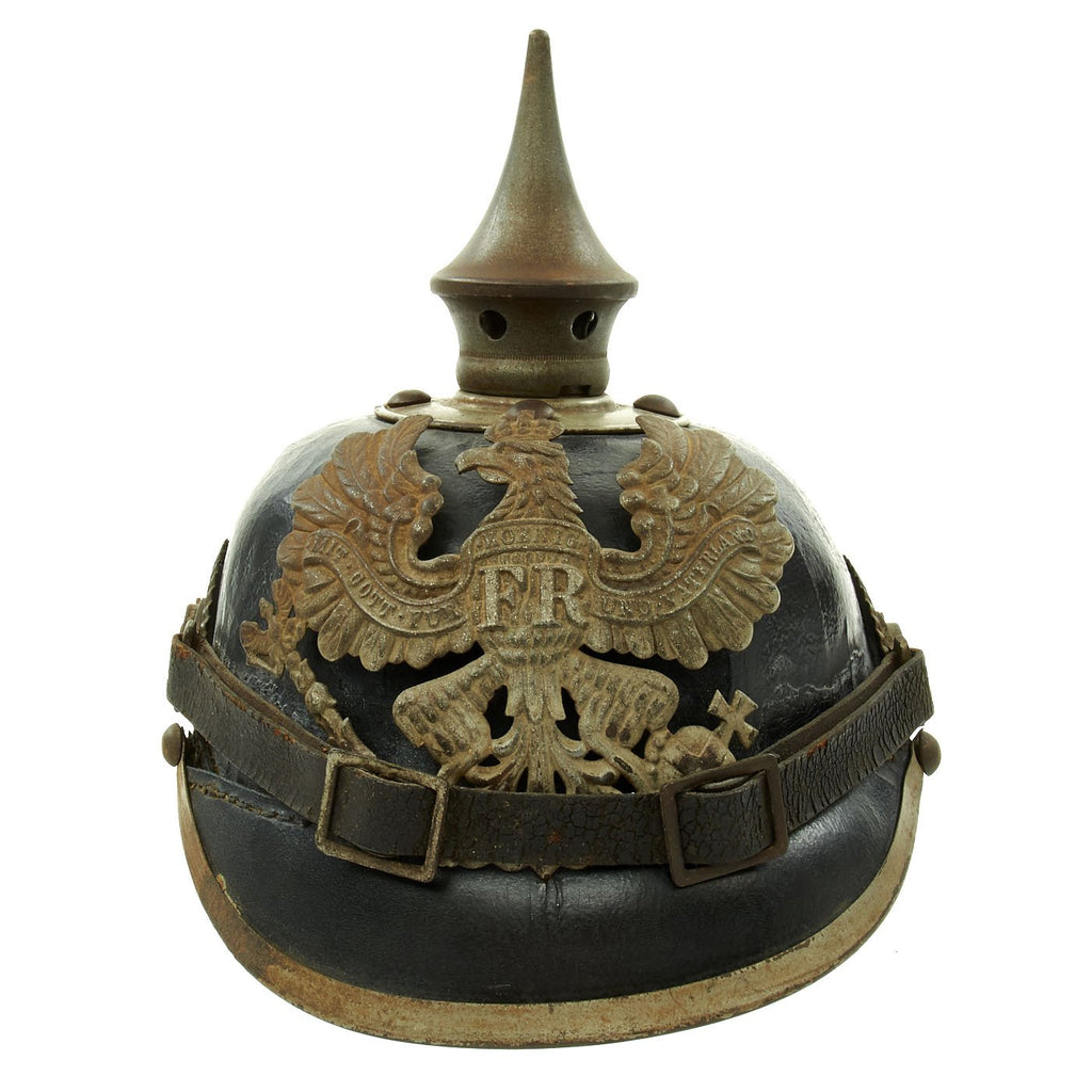Original German WWI Prussian M1915 Line Infantry EM/NCO Pickelhaube Spiked Helmet Original Items