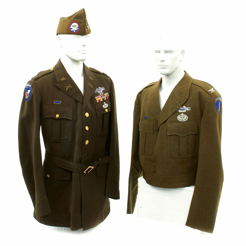 Original U.S. WWII 11th Airborne Major General George O. Pearson Uniform Set Original Items