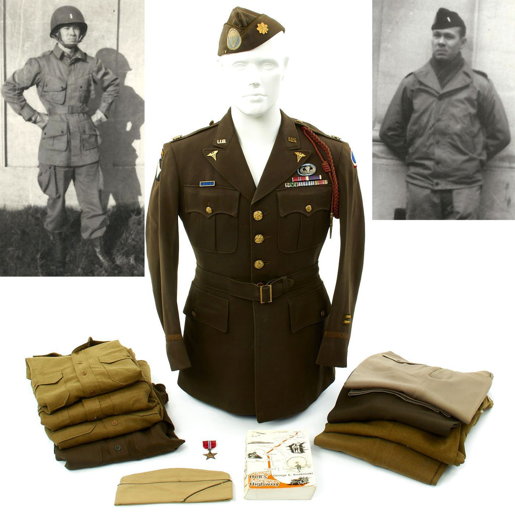 Original U.S. WWII D-Day 502 PIR Named Medical Surgeon Officer Uniform Grouping - Captain Shacklett Original Items