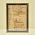 Original Japanese WWII Framed Hand Painted Good Luck Flag with Bring Home Envelope and Translation Original Items