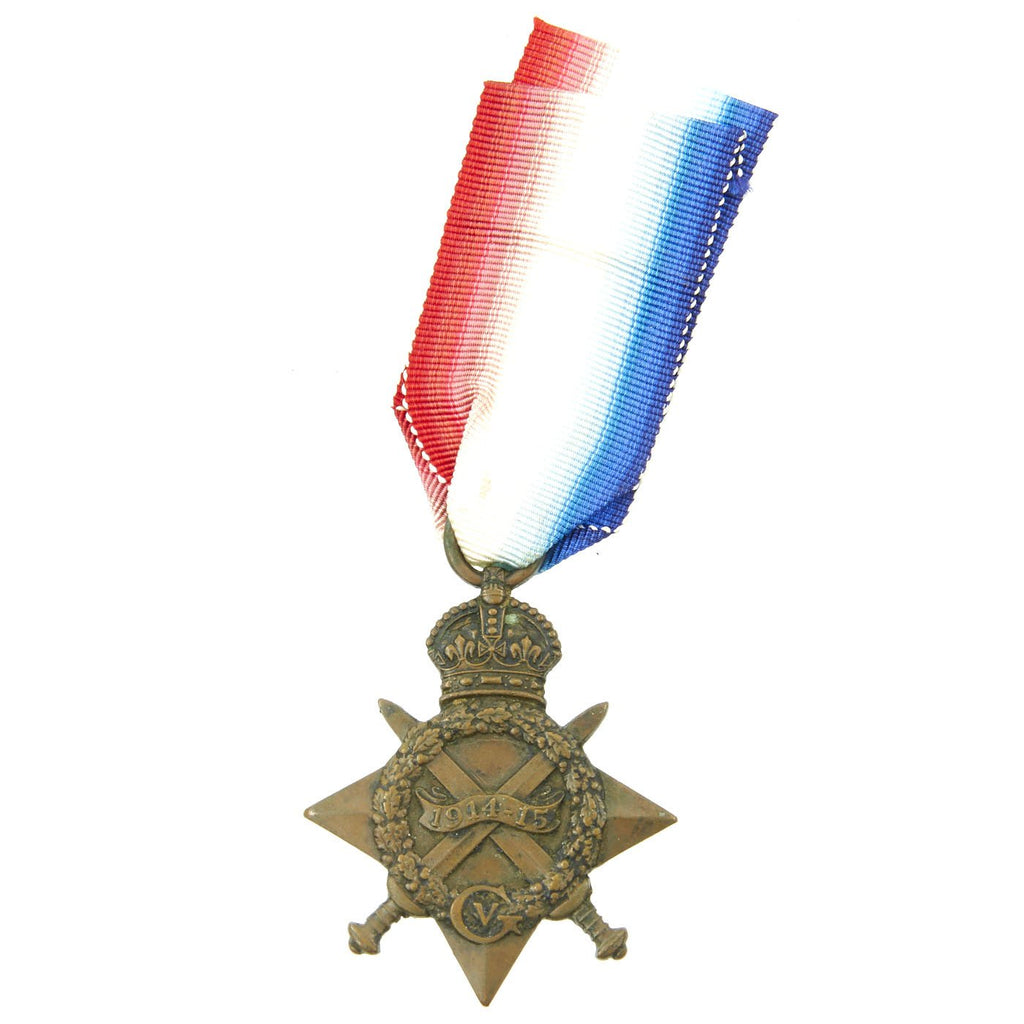 Original British WWI 1914 Mons Star Medal Named to Sepoy Soldier in the Famous “Camel Corps” Original Items