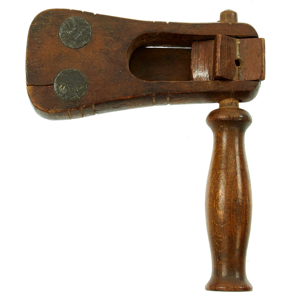 Original British WWI Diminutive Wooden Gas Alarm Rattle Original Items