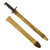 Original U.S. WWI M1905 Springfield 16 inch Rifle Bayonet with M1910 Scabbard - dated 1918 Original Items