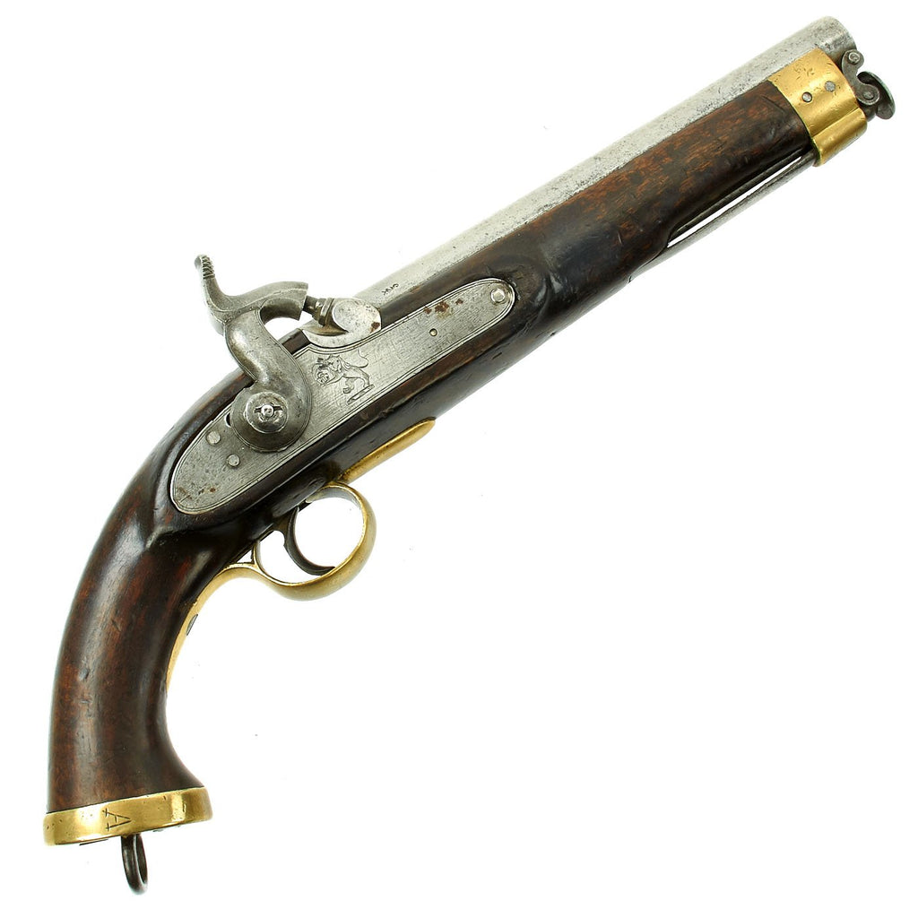 Original British Made East India Company Model 1843 Percussion Dragoon Pistol with Regiment Markings Original Items
