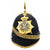 Original British Queen's Crown Officer's Blue Cloth Spiked Helmet - King's Own Scottish Borderers Original Items