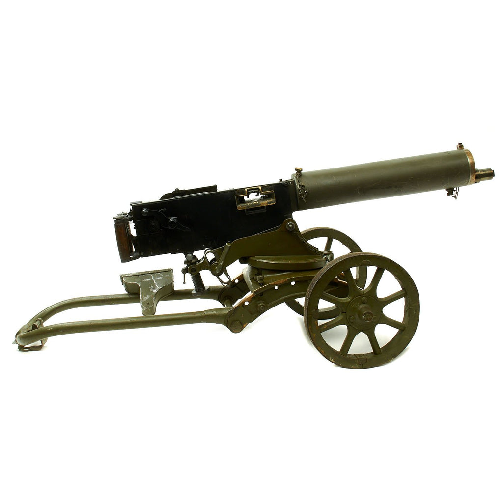 Original Russian WWI / WWII Maxim M-1905/1910 Smooth Jacket Display Machine Gun with Sokolov Mount - dated 1944 Original Items