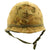 Original U.S. WWII Vietnam War M1 Air Cavalry Helmet with USMC 1959 Reversible Camouflage Cover Original Items