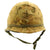 Original U.S. WWII Vietnam War M1 Air Cavalry Helmet with USMC 1959 Reversible Camouflage Cover Original Items
