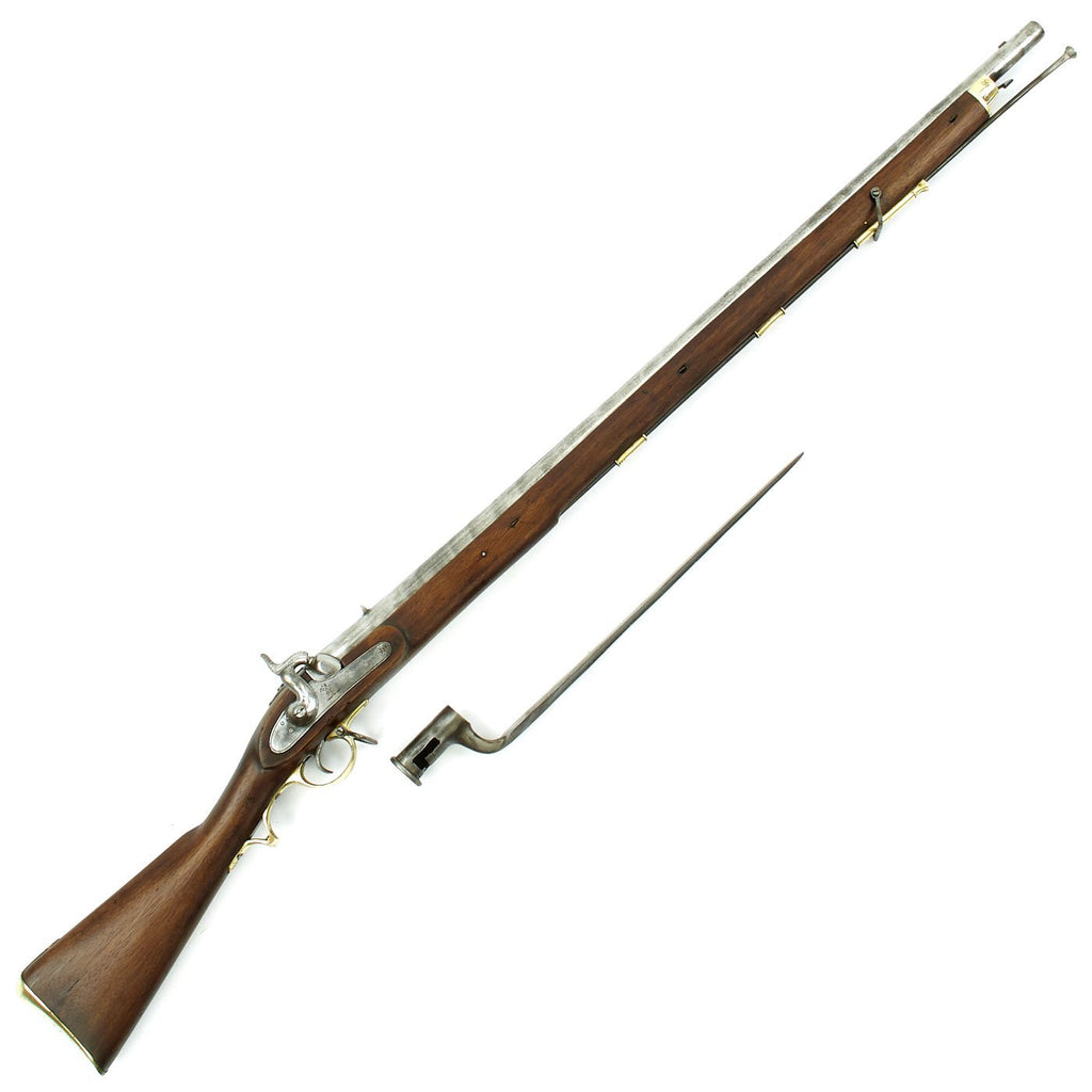Original British East India Company Model F Percussion Musket with Bayonet - Circa 1840 Original Items