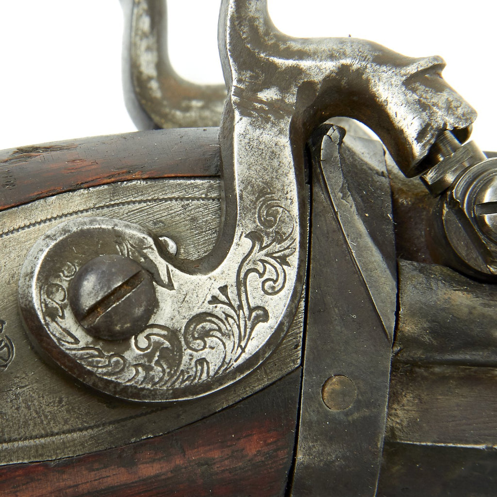 Original U.S. Percussion Over & Under Hunting Rifle with Set Trigger b ...