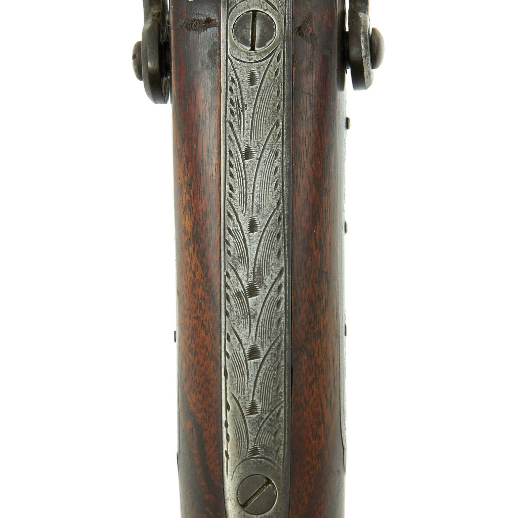 Original U.S. Percussion Over & Under Hunting Rifle with Set Trigger b ...