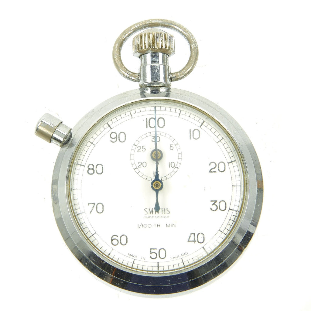 Original British WWII Era Military Stopwatch for Bombing & Torpedo Timing - Maker & Broad Arrow Marked Original Items