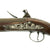 Original British Flintlock Silver Mounted Officer's Pistol by Richards of London - c. 1756 - 1763 Original Items