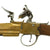 Original British Brass Barrel Flintlock Blunderbuss Pistol with Spring Bayonet by Bunney of London - c. 1790 Original Items