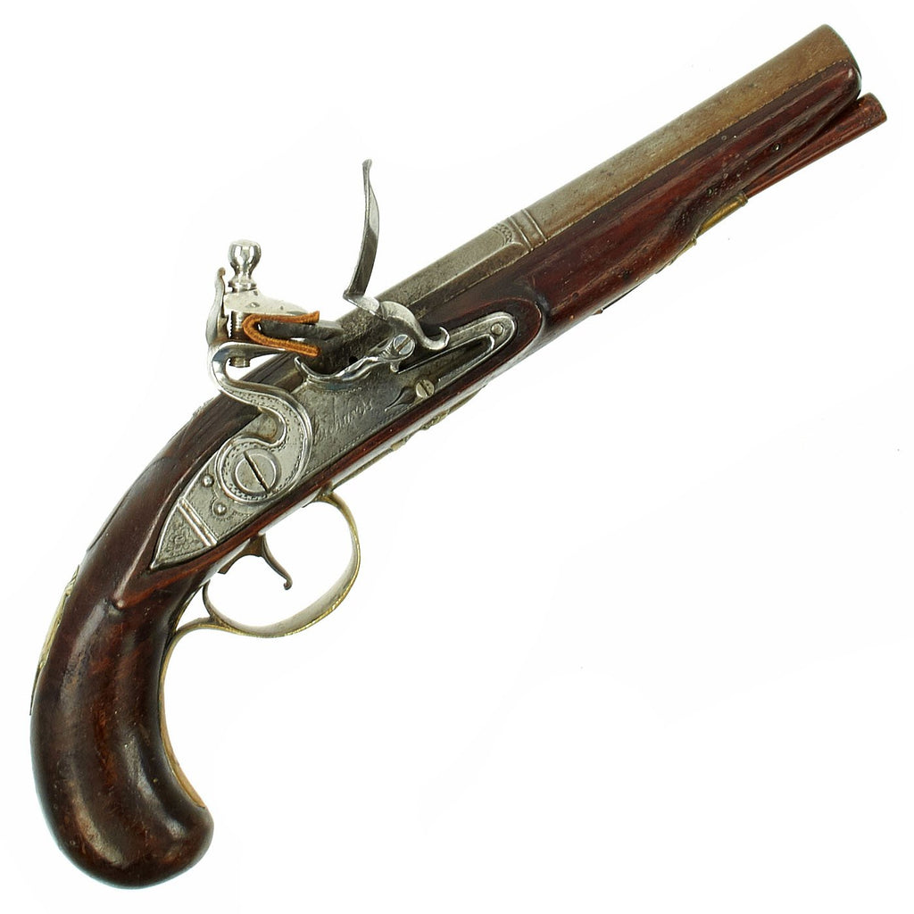 Original British Napoleonic Flintlock Overcoat Pistol by T. Richards of London - c. 1800 Original Items