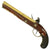 Original British Napoleonic Officer’s Brass Barrel Flintlock Pistol by Sharpe & Keene of London - circa 1810 Original Items