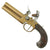 Original British Over & Under Flintlock Double Barrel Brass Tap Action Pistol by Richard of London c. 1780 Original Items
