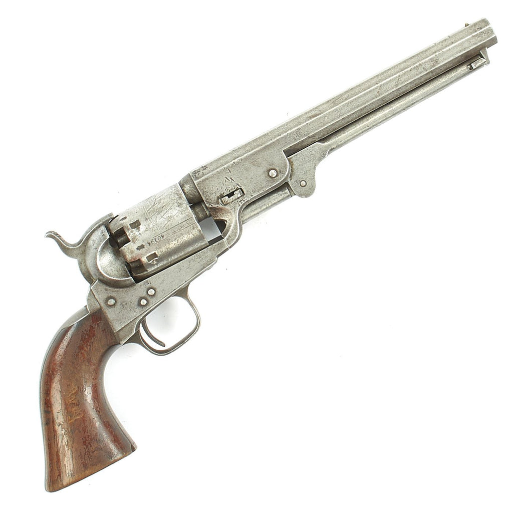 Original London Colt Model 1851 Navy Revolver Manufactured in 1855 with British Proofs - Matching Serial 40194 Original Items