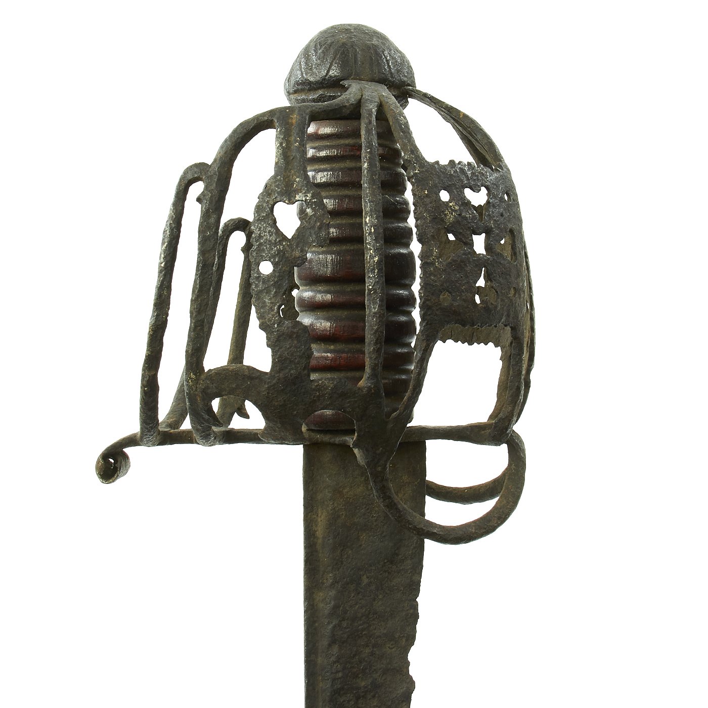 Antique Finish Culloden Basket-Hilt Sword Kilt Pin — Irish Moon
