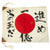 Original Japanese WWII Small Hand Painted "Charge Like Fireballs" Good Luck Flag - 10 1/2" x 13 1/2" Original Items