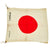 Original Japanese WWII Good Luck Flag with Temple Stamp - 29" x 34" Original Items
