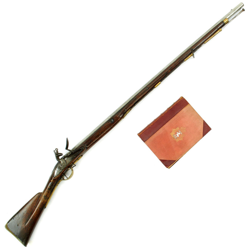 Original British Short Land Pattern West Kent Militia Brown Bess Flintlock Musket - Circa 1765 with Militia History Book Original Items