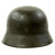 Original German WWII Army Heer M40 Single Decal Steel Helmet with Size 56 Liner and Chinstrap - EF64 Original Items