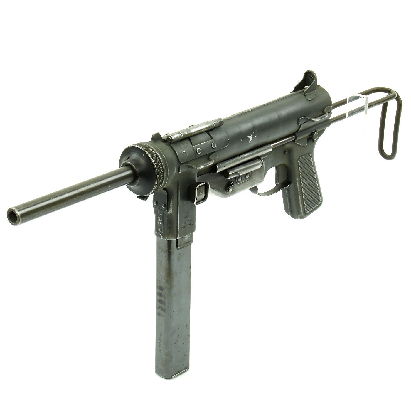 Original U.S. WWII M3 Grease Gun Display by Guide Lamp Company Seria