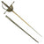 Original Late 19th Century Spanish Miniature Toledo made Cup Hilt Rapier with Engraved Gold Inlaid Blade Original Items