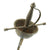 Original Late 19th Century Spanish Miniature Toledo made Cup Hilt Rapier with Engraved Gold Inlaid Blade Original Items