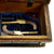 Original British Named Royal Navy Officer’s Sea Chest Converted to Hold Three Flintlock Pistols from His Service 1772 – 1847 Original Items