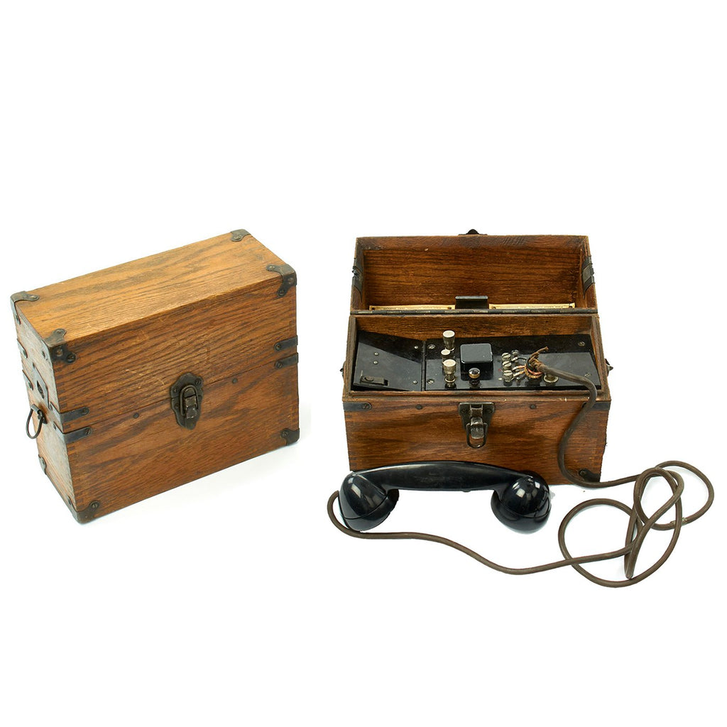 Original Soviet WWII U.S. Lend Lease Model 2005-W Field Telephones by Connecticut Telephone & Electric Original Items