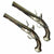 Original British Revolutionary War Era Sterling Silver Mounted and Hallmarked Flintlock Pistols by Thomas Bate - Circa 1771 Original Items