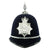Original British Recent Issue Spike Top EIIR marked Bermuda Police Bobby Helmet - Size 7 3/8 Original Items