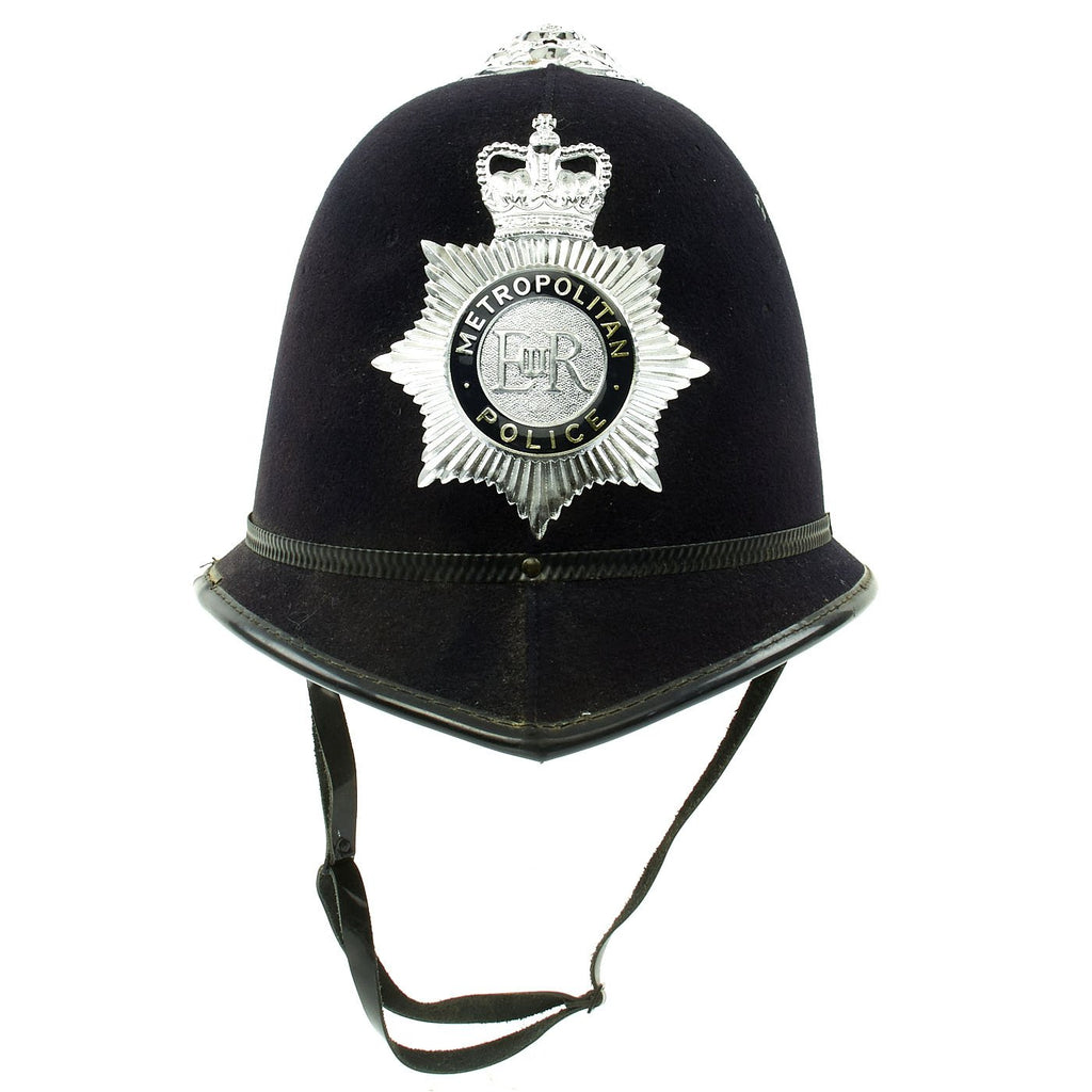 Original British Recent Issue Rose Top EIIR marked London Metropolitan Police Bobby Helmet Original Items