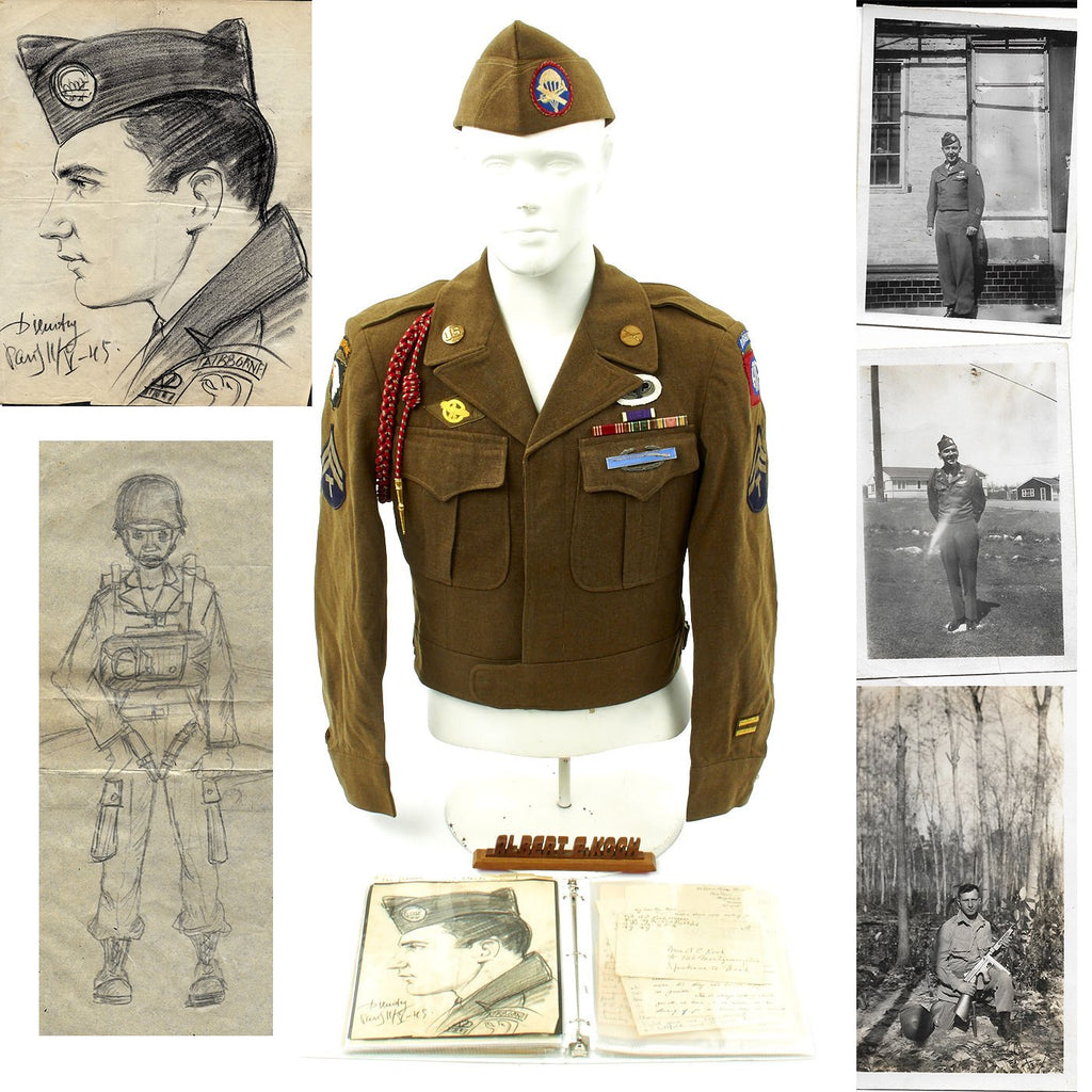 Original U.S. WWII 502nd Parachute Infantry Regiment Named Uniform