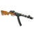 Original Russian WWII Type PPsh-41 Display Machine Pistol with Stick and Drum Magazine Original Items